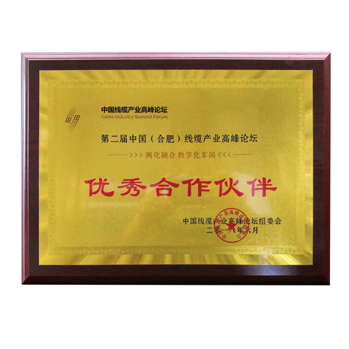 線纜產(chǎn)業(yè)高峰論壇優(yōu)秀合作伙伴